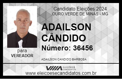 Candidato ADAILSON CÂNDIDO 2024 - OURO VERDE DE MINAS - Eleições