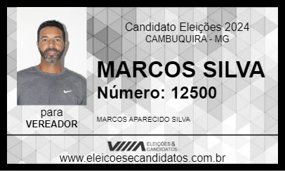 Candidato MARCOS SILVA 2024 - CAMBUQUIRA - Eleições