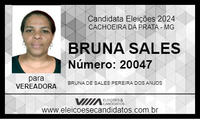 Candidato BRUNA SALES 2024 - CACHOEIRA DA PRATA - Eleições