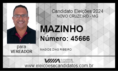 Candidato MAZINHO 2024 - NOVO CRUZEIRO - Eleições