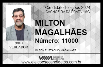 Candidato MILTON MAGALHÃES 2024 - CACHOEIRA DA PRATA - Eleições