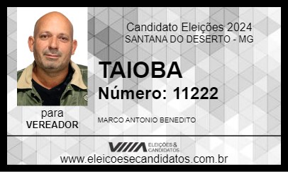 Candidato TAIOBA 2024 - SANTANA DO DESERTO - Eleições