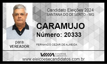 Candidato CARAMUJO 2024 - SANTANA DO DESERTO - Eleições