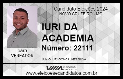 Candidato IURI DA ACADEMIA 2024 - NOVO CRUZEIRO - Eleições