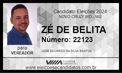 Candidato ZÉ DE BELITA 2024 - NOVO CRUZEIRO - Eleições