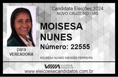 Candidato MOISESA NUNES 2024 - NOVO CRUZEIRO - Eleições