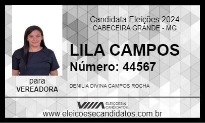 Candidato LILA CAMPOS 2024 - CABECEIRA GRANDE - Eleições