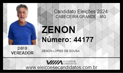 Candidato ZENON 2024 - CABECEIRA GRANDE - Eleições