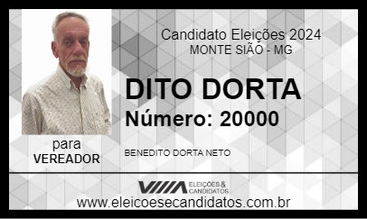 Candidato DITO DORTA 2024 - MONTE SIÃO - Eleições