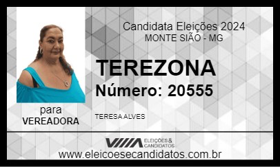 Candidato TEREZONA 2024 - MONTE SIÃO - Eleições