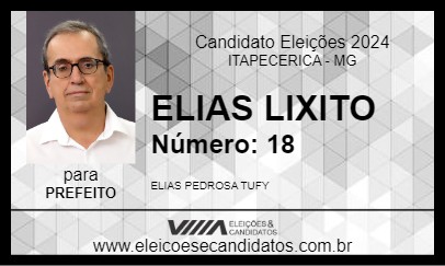 Candidato ELIAS LIXITO 2024 - ITAPECERICA - Eleições