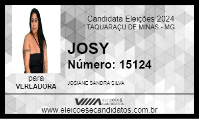 Candidato JOSY 2024 - TAQUARAÇU DE MINAS - Eleições