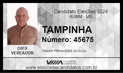 Candidato TAMPINHA 2024 - RUBIM - Eleições