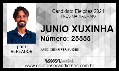 Candidato JUNIO XUXINHA 2024 - TRÊS MARIAS - Eleições