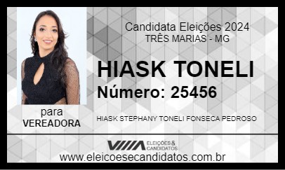 Candidato HIASK TONELI 2024 - TRÊS MARIAS - Eleições