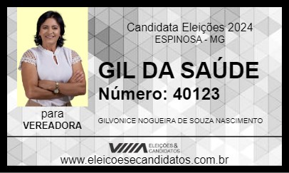 Candidato GIL DA SAÚDE  2024 - ESPINOSA - Eleições