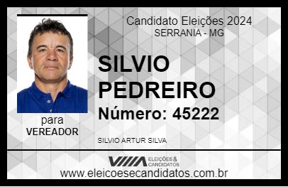 Candidato SILVIO PEDREIRO 2024 - SERRANIA - Eleições