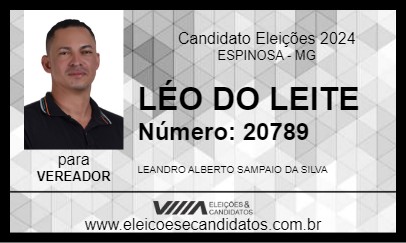 Candidato LÉO DO LEITE 2024 - ESPINOSA - Eleições