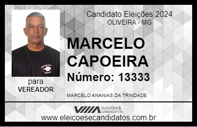 Candidato MARCELO CAPOEIRA 2024 - OLIVEIRA - Eleições