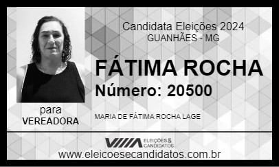 Candidato FÁTIMA ROCHA 2024 - GUANHÃES - Eleições