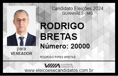 Candidato RODRIGO BRETAS 2024 - GUANHÃES - Eleições