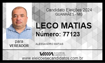 Candidato LECO MATIAS 2024 - GUANHÃES - Eleições