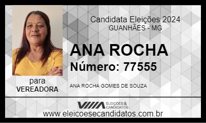 Candidato ANA ROCHA 2024 - GUANHÃES - Eleições