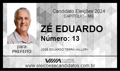 Candidato ZÉ EDUARDO 2024 - CAPITÓLIO - Eleições