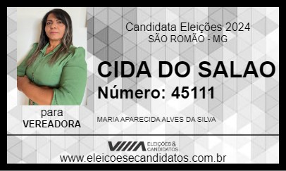 Candidato CIDA DO SALAO 2024 - SÃO ROMÃO - Eleições