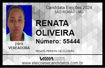 Candidato RENATA OLIVEIRA 2024 - SÃO ROMÃO - Eleições