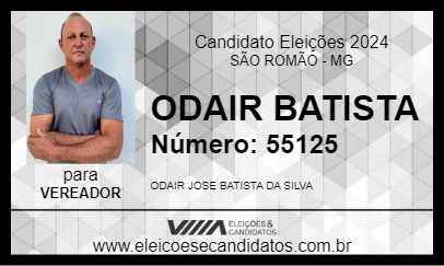 Candidato ODAIR BATISTA 2024 - SÃO ROMÃO - Eleições