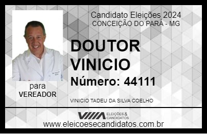 Candidato DOUTOR VINICIO 2024 - CONCEIÇÃO DO PARÁ - Eleições