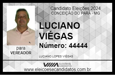 Candidato LUCIANO VIÉGAS 2024 - CONCEIÇÃO DO PARÁ - Eleições