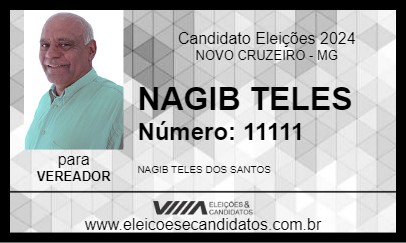 Candidato NAGIB TELES 2024 - NOVO CRUZEIRO - Eleições