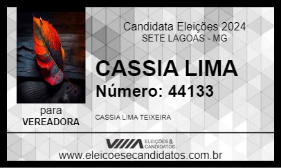 Candidato CASSIA LIMA 2024 - SETE LAGOAS - Eleições