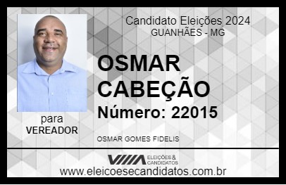 Candidato OSMAR CABEÇÃO 2024 - GUANHÃES - Eleições