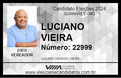 Candidato LUCIANO VIEIRA 2024 - GUANHÃES - Eleições