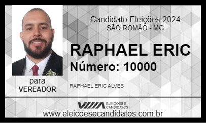 Candidato RAPHAEL ERIC 2024 - SÃO ROMÃO - Eleições