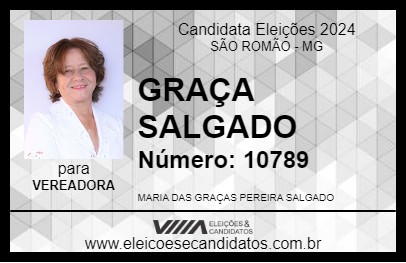 Candidato GRAÇA SALGADO 2024 - SÃO ROMÃO - Eleições