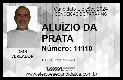 Candidato ALUÍZIO DA PRATA 2024 - CONCEIÇÃO DO PARÁ - Eleições