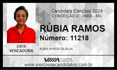 Candidato RÚBIA RAMOS 2024 - CONCEIÇÃO DO PARÁ - Eleições