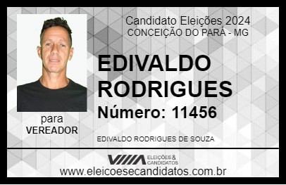 Candidato EDIVALDO RODRIGUES 2024 - CONCEIÇÃO DO PARÁ - Eleições