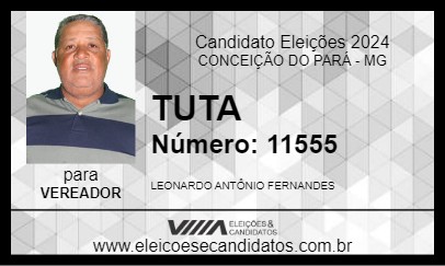 Candidato TUTA 2024 - CONCEIÇÃO DO PARÁ - Eleições