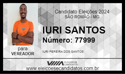 Candidato IURI SANTOS 2024 - SÃO ROMÃO - Eleições