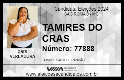 Candidato TAMIRES DE NEGÃO 2024 - SÃO ROMÃO - Eleições