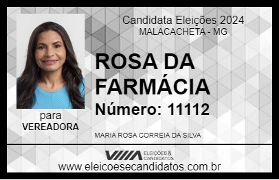 Candidato ROSA DA FARMÁCIA 2024 - MALACACHETA - Eleições