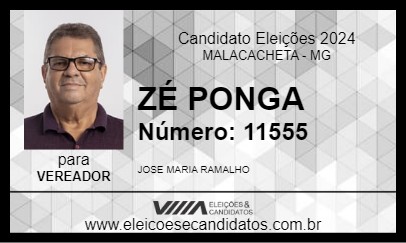 Candidato ZÉ PONGA 2024 - MALACACHETA - Eleições