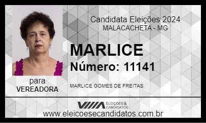 Candidato MARLICE 2024 - MALACACHETA - Eleições