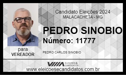 Candidato PEDRO SINOBIO 2024 - MALACACHETA - Eleições