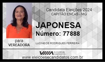 Candidato JAPONESA 2024 - CAPITÃO ENÉAS - Eleições